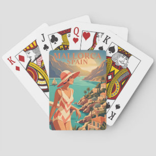 Mallorca Spielkarten-Deck Vintage Reise Kunst Spielkarten