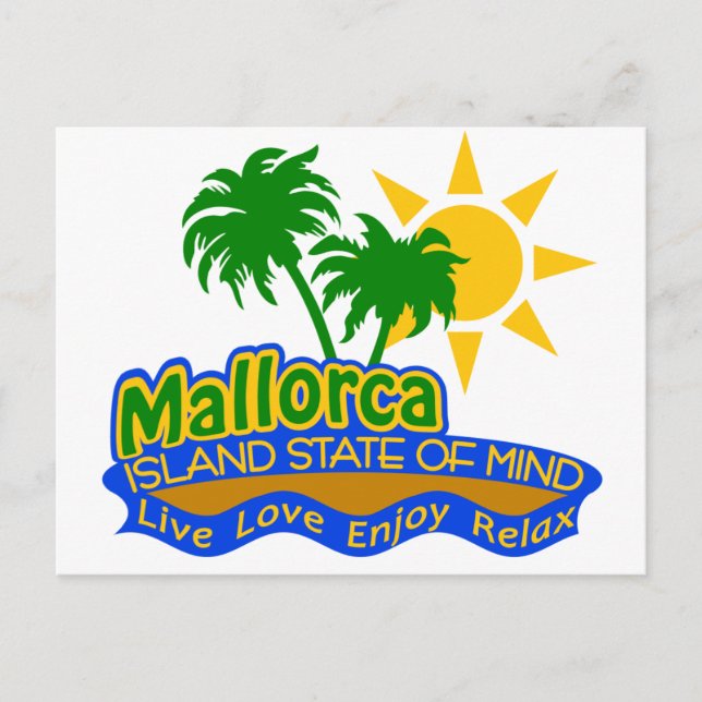 Mallorca Staat der Postkarte (Vorderseite)