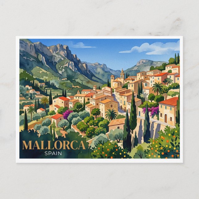 Mallorca Valldemossa Spanien Postkarte (Vorderseite)
