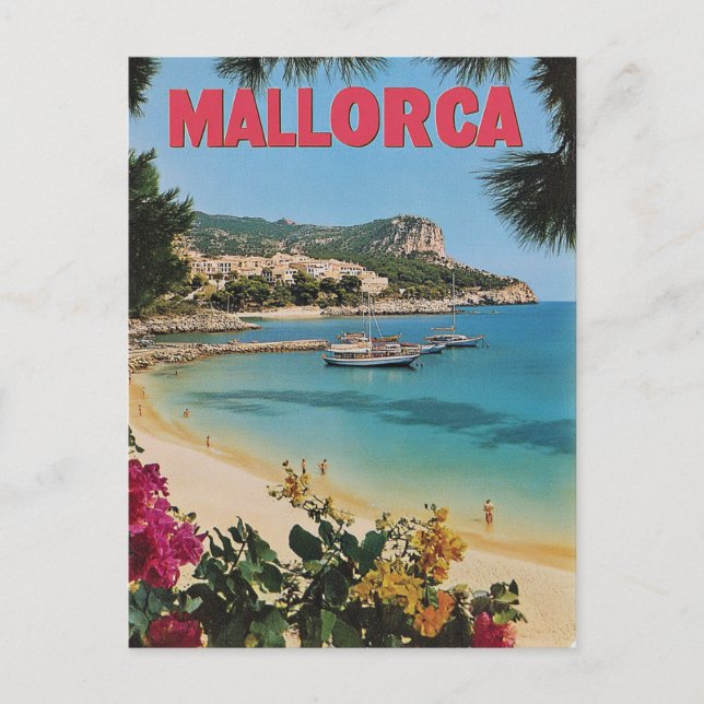 Mallorca Vintag Postkarte (Vorderseite)