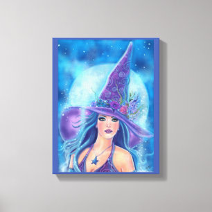 Mallory Halloween Hexenkunst von Renee Lavoie Leinwanddruck