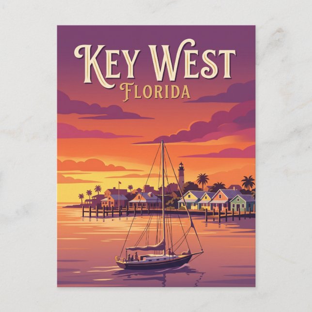 Mallory Square USA Postkarte (Vorderseite)