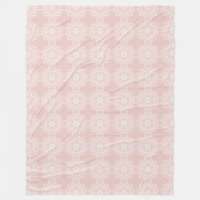 Mallow Mandala Fleecedecke (Vorderseite)
