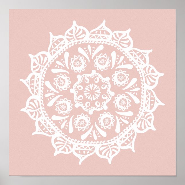 Mallow Mandala Poster (Vorne)