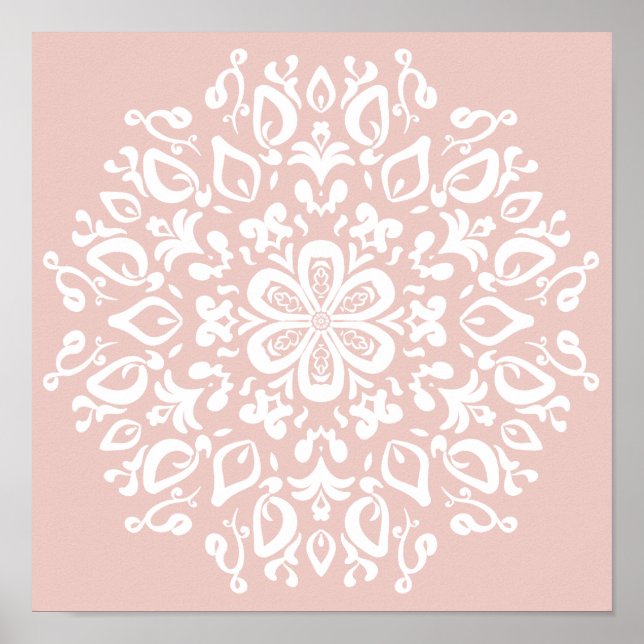 Mallow Mandala Poster (Vorne)
