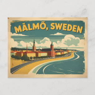 Malmo Schweden - das moderne Küstenstreifen Postkarte