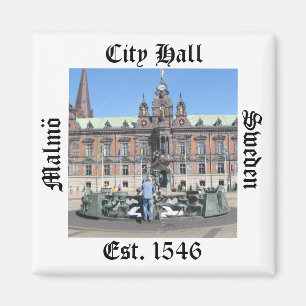Malmö Schweden - Rathaus Magnet