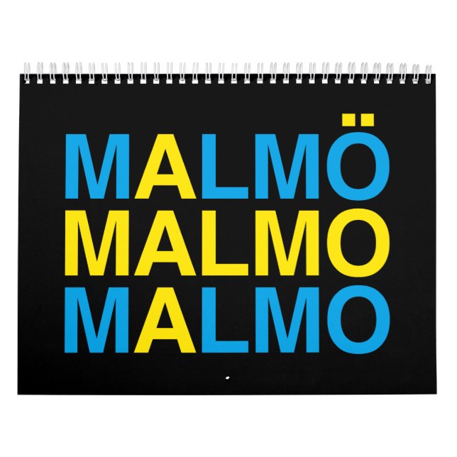 MALMO Schwedische Flagge Kalender (Titelbild)