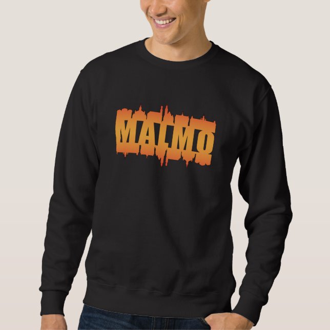 Malmo Sweden City Skyline Cityscape Geschenk Idee Sweatshirt (Vorderseite)