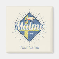 Malmo Sweden Retro Flag Vintage Elche Souvenir
