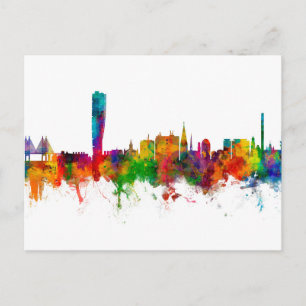 Malmo Sweden Skyline Postkarte