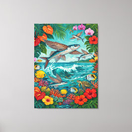 Malolo und Surf Art Leinwanddruck