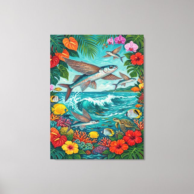 Malolo und Surf Art Leinwanddruck (Vorderseite)