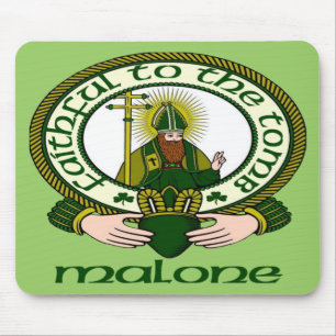 Malone Clan-Motto-Mausunterlage Mousepad