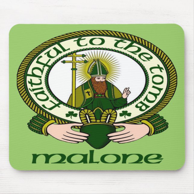 Malone Clan-Motto-Mausunterlage Mousepad (Vorne)