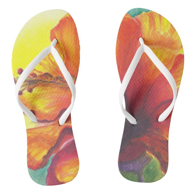Malorie-Arisumi-Hibiskus-Flipflopen Flip Flops (Fußbett)
