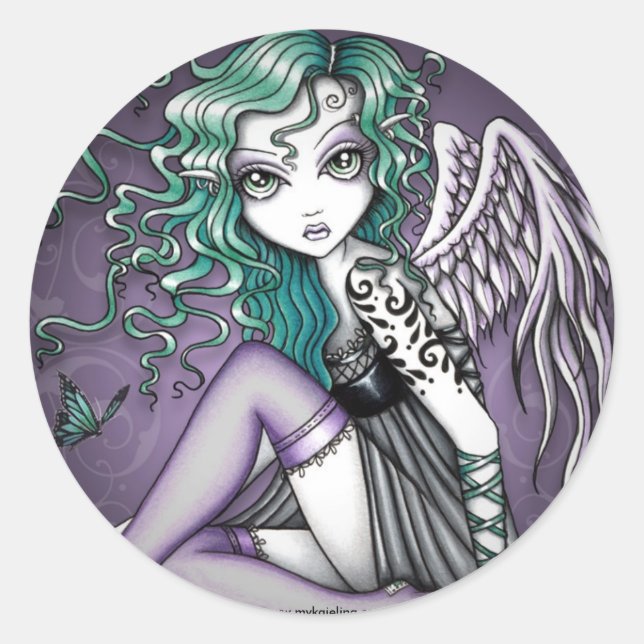 Malory Violet Tattoo Angel Stickers (Vorderseite)