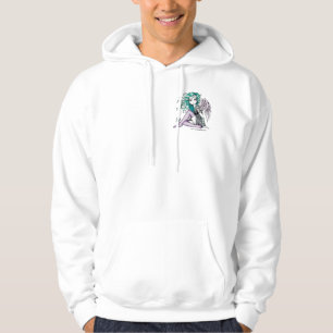 Malory violetter Tätowierungs-EngelHoodie Hoodie