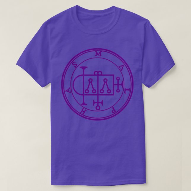 Malphas Sigil Builds Houses Lila T-Shirt (Design vorne)