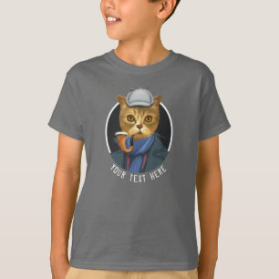 Malporträt einer Detektivkatze T-Shirt