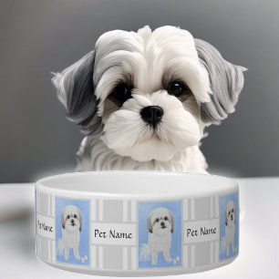 Malshi Dog Bowl mit anpassbarem Text Napf