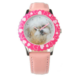 Malshi Dog Pink Armbanduhr
