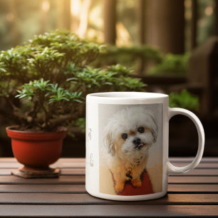 Malshi Hund mit Text-Kaffee-Tasse Kaffeetasse