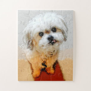 Malshi-Hund-Puzzle übergroß Puzzle