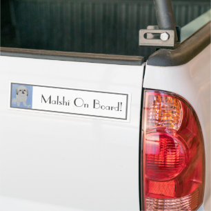 Malshi-Hunde-Aufkleber Autoaufkleber