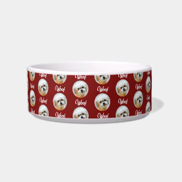 Malshi Maroon Dog Bowl Napf