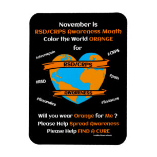 Malt die Welt Orange...RSD/CRPS Magnet