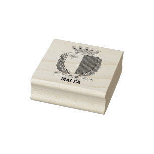 Malta Coat of Arms Rubber Briefmarke Gummistempel