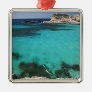 Malta, Comino Island, die Blaue Lagune Silbernes Ornament