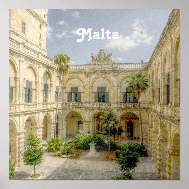 Malta Courtyard Poster (Vorne)