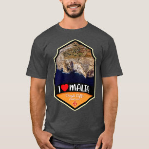 Malta Dingli Cliffs von Airliner T-Shirt
