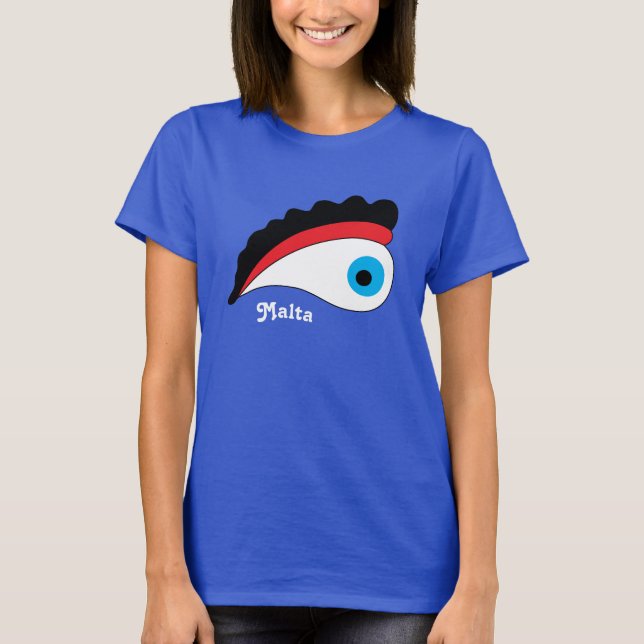 Malta Ferien Fischerboot Auge des Schutzes T-Shirt (Vorderseite)