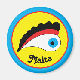 Malta Fischerboot Lucky Eye farbenfroh Magnet