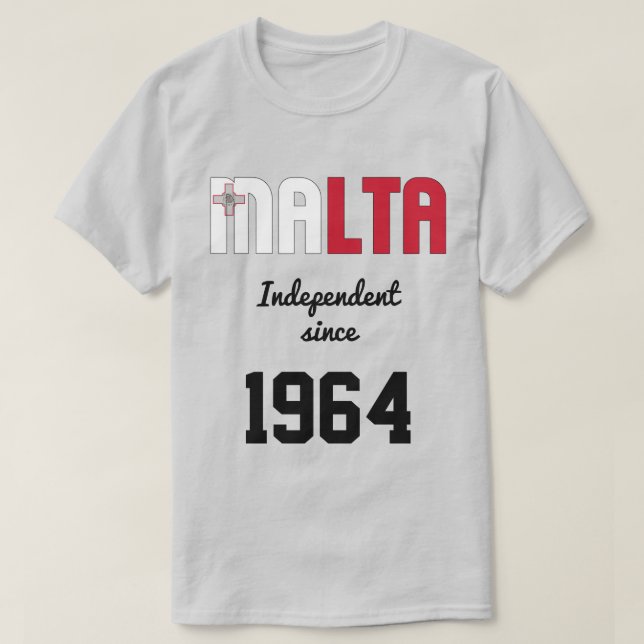 Malta Flag Independence Celebration T-Shirt (Design vorne)