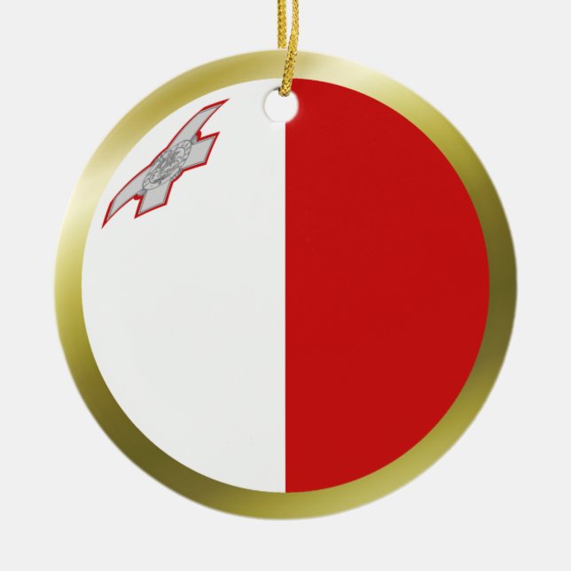 Malta Flag Ornament (Vorne)