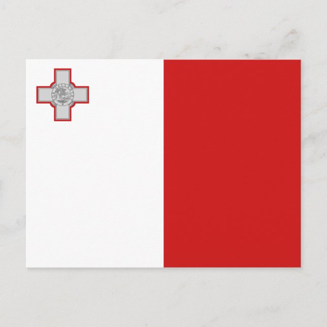 Malta Flag Postkarte (Vorderseite)