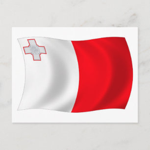 Malta Flag Postkarte