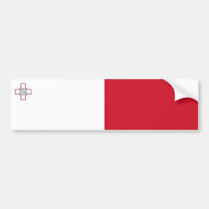 Malta-Flagge Autoaufkleber