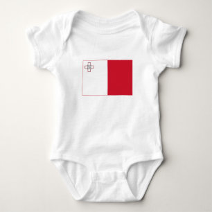 Malta-Flagge Baby Strampler