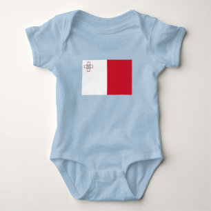 Malta-Flagge Baby Strampler