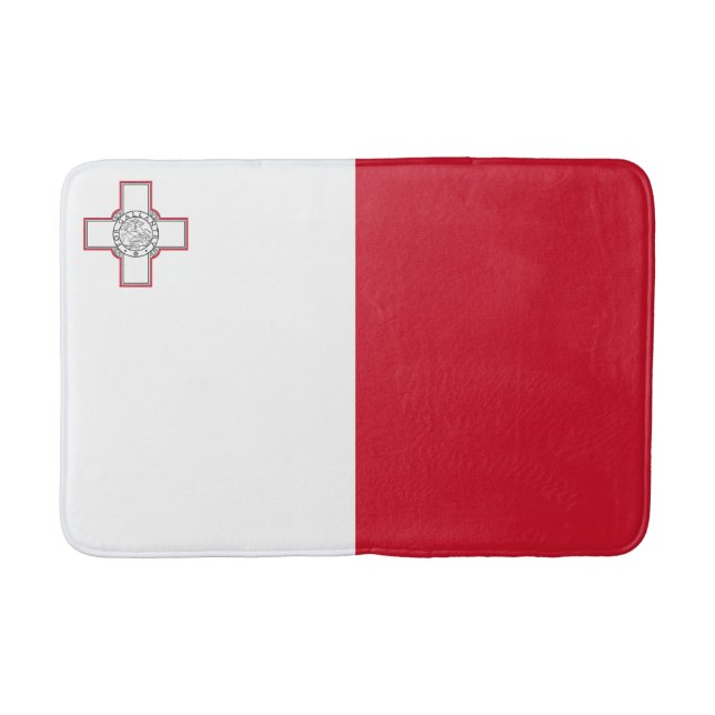Malta-Flagge Badematte (Vorderseite)