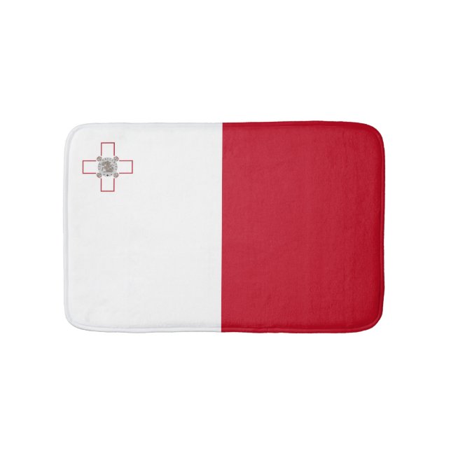 Malta-Flagge Badematte (Vorderseite)