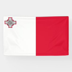 Malta-Flagge Banner