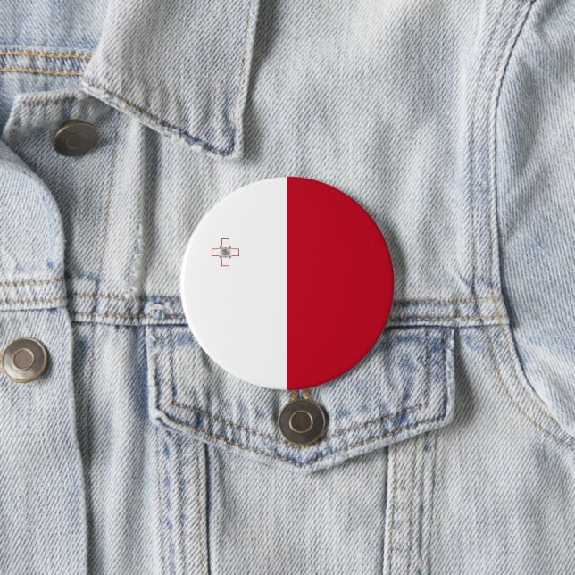 Malta-Flagge Button (Beispiel)