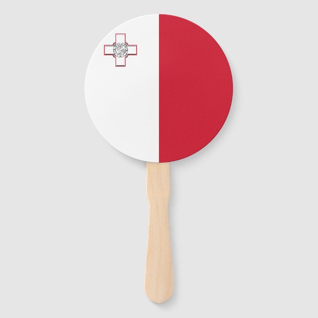 Malta-Flagge Fächer (Vorderseite)