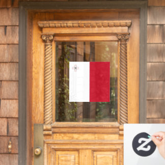Malta-Flagge Fensteraufkleber